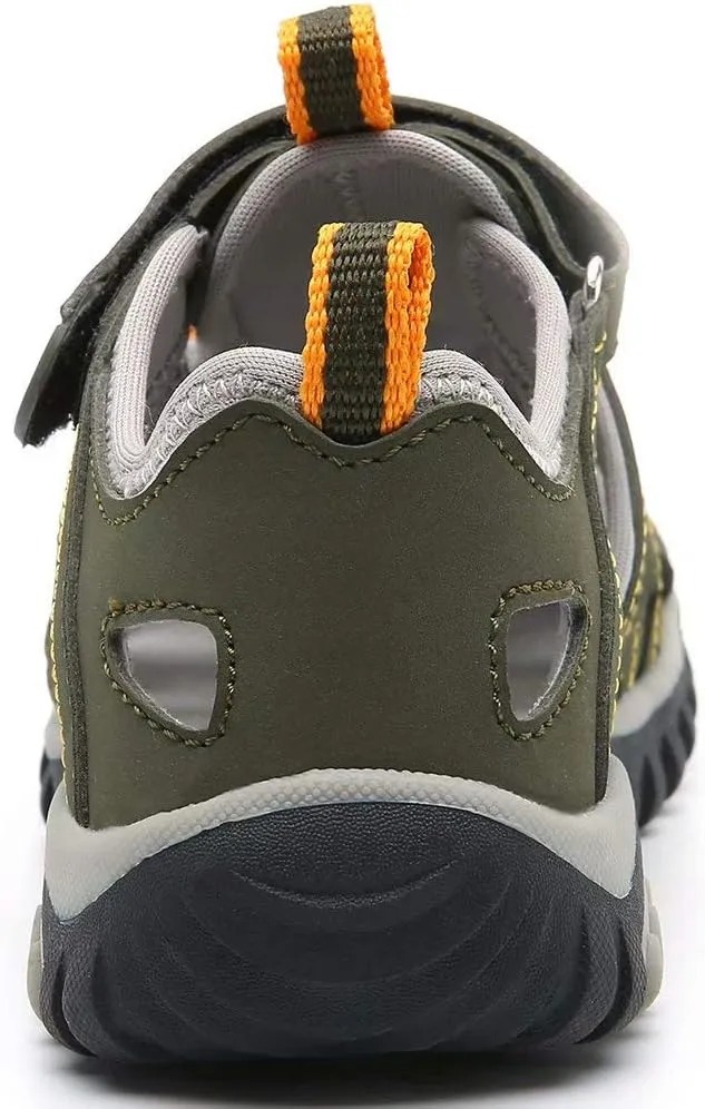 HOBIBEAR Boys Girls Sport Water Sandals Closed-Toe Outdoor(Toddler/Little Kid/Big Kid)