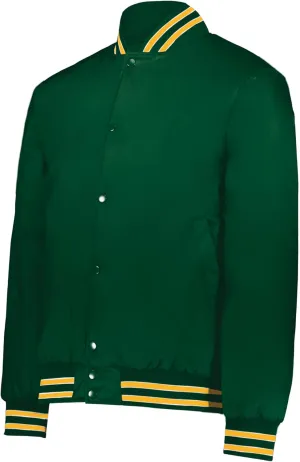 Holloway Heritage Jacket Dark Green/Light Gold/White 3XL