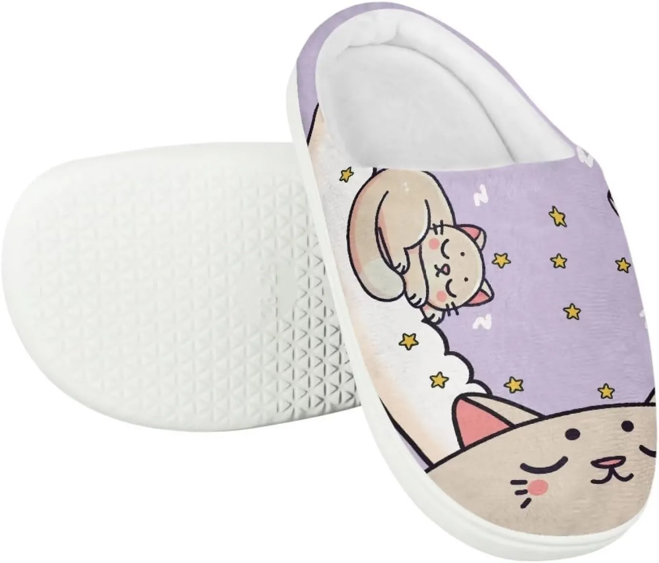 House Slippers for Kids Plush Cotton Slipper Home Indoor Fuzzy Slipper Shoes Warm Non Slip Fleece Plush Slipper Size 9-15