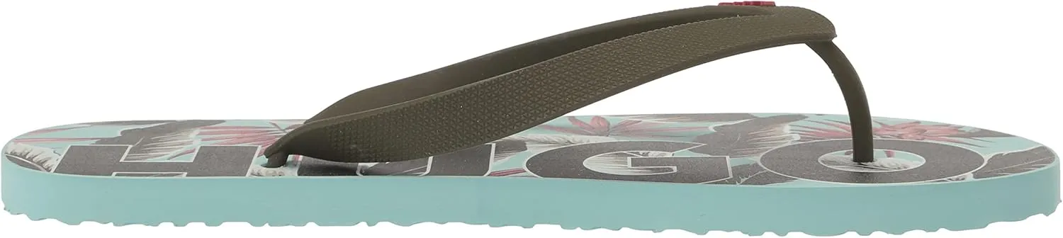 HUGO Men's Bold Logo Flip Flops