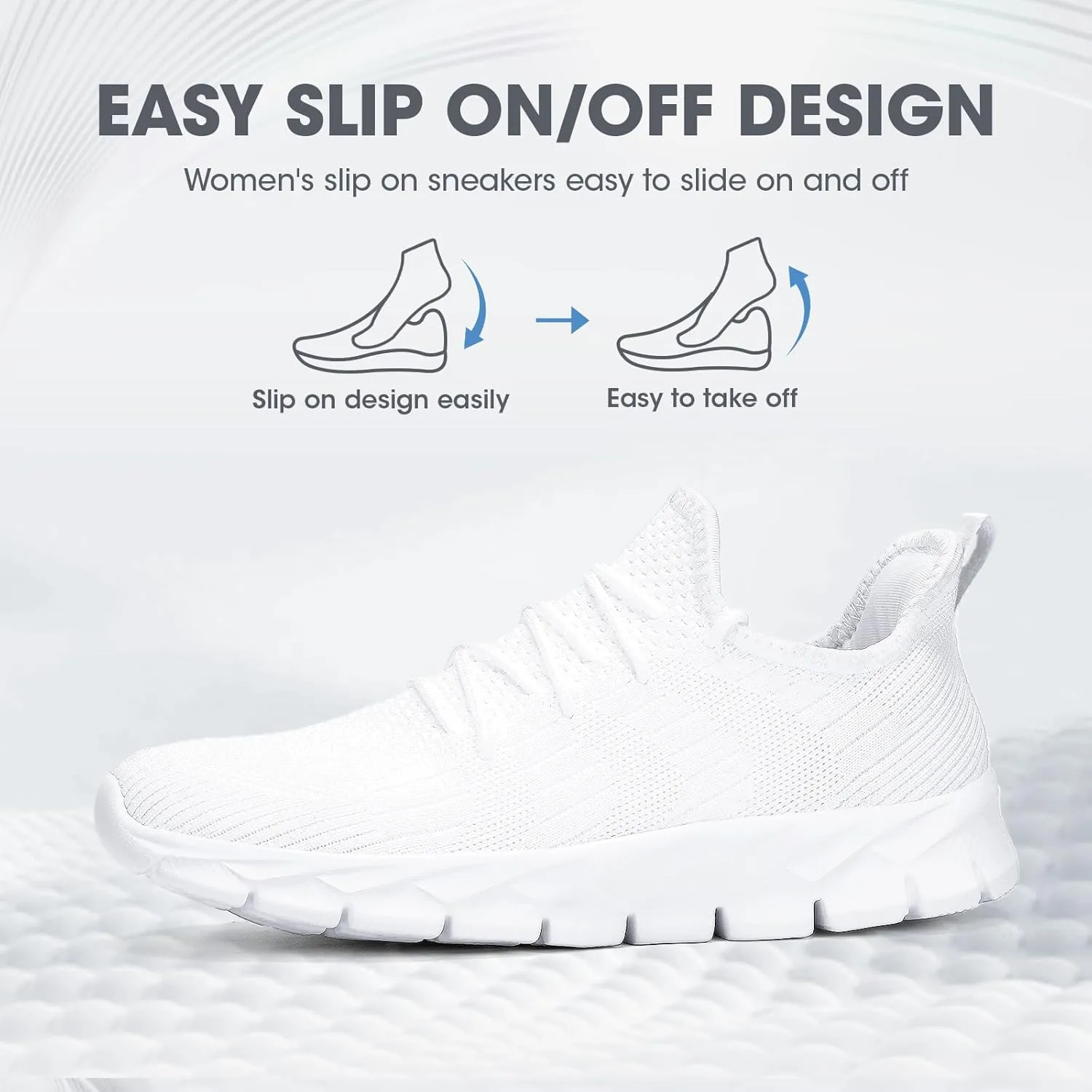INYO Women's Tennis, Running Shoes - White, US Women's Size, Mesh Upper, Flat Heel, Lace-Up Closure, Round Toe, Casual Style, Athletic Shoe, Moderate Cushioning