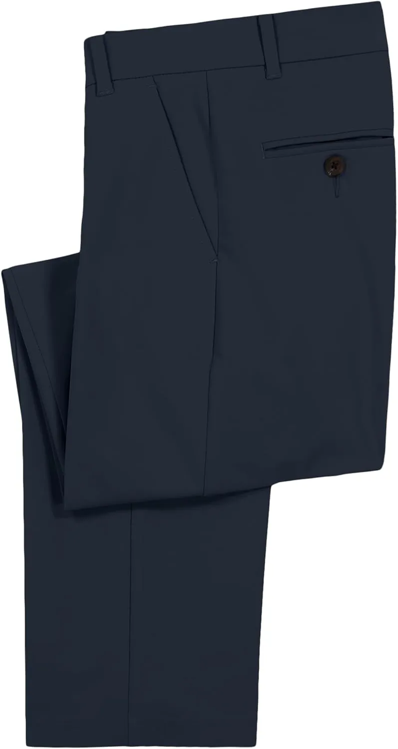 IZOD Boys' Bi-Stretch Flat Front Dress Pant
