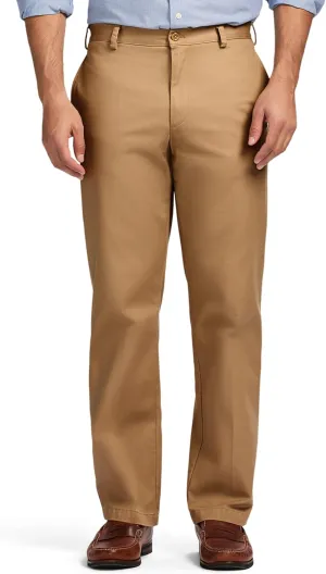 IZOD Men's American Chino Flat Front Classic Fit Pant