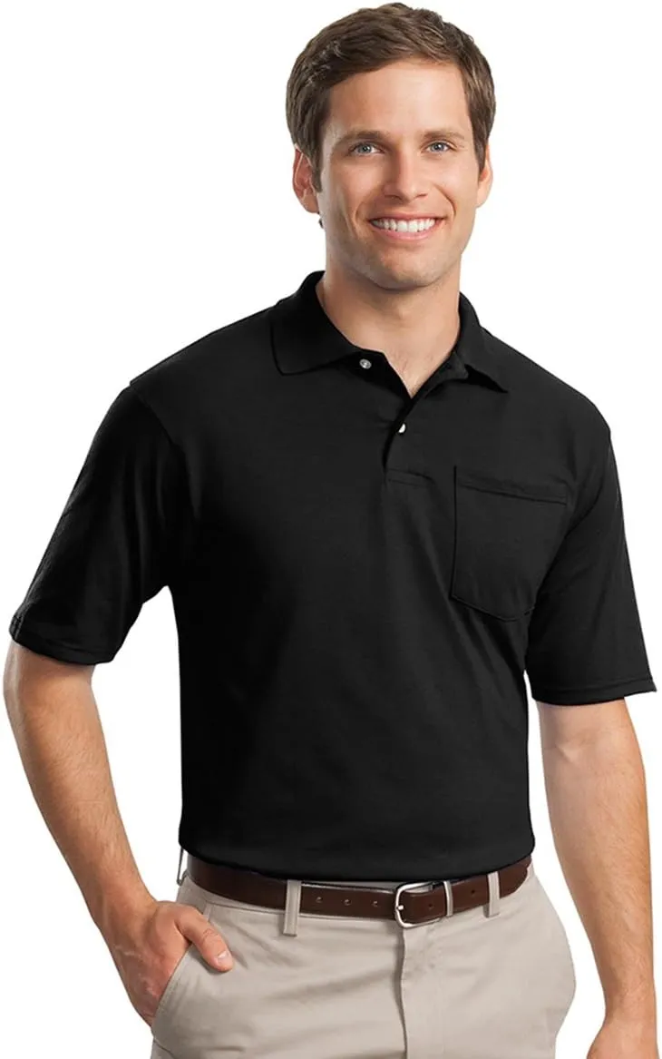 Jerzees 436P 50/50 Pocket Sport Shirt with SpotShield