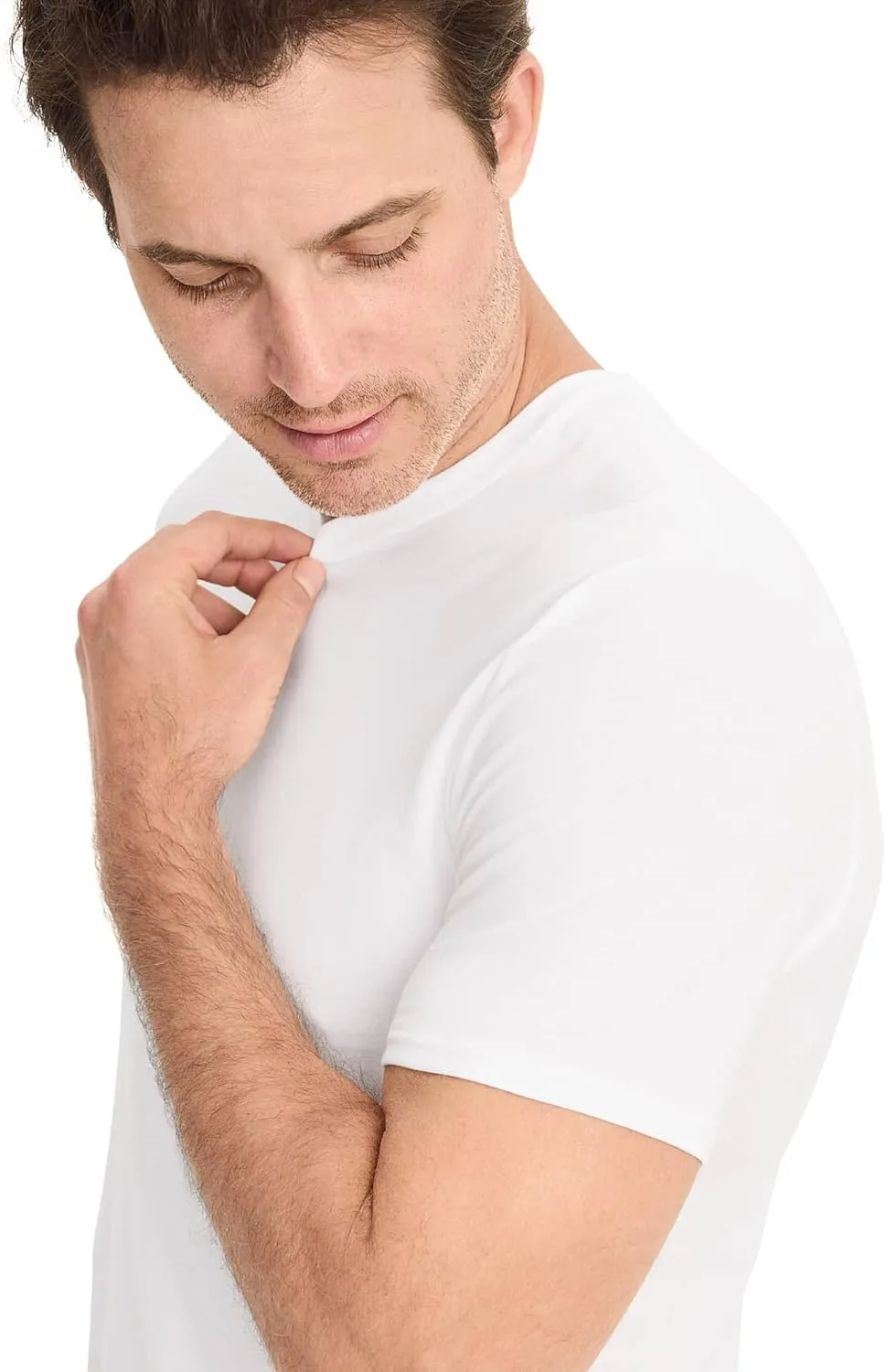 Jockey Men's Undershirt Cotton Stretch Crew Neck Undershirt - 3 Pack