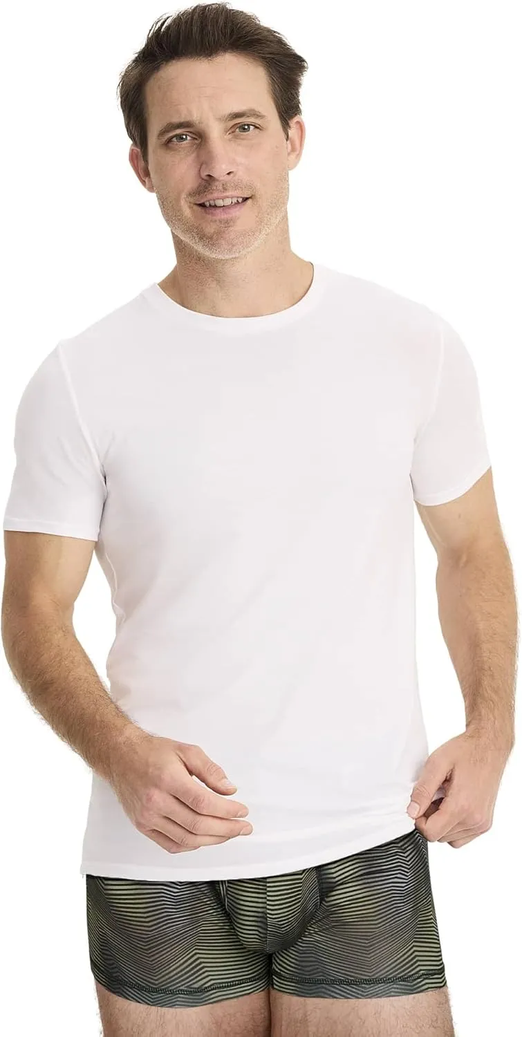 Jockey Men's Undershirt Cotton Stretch Crew Neck Undershirt - 3 Pack