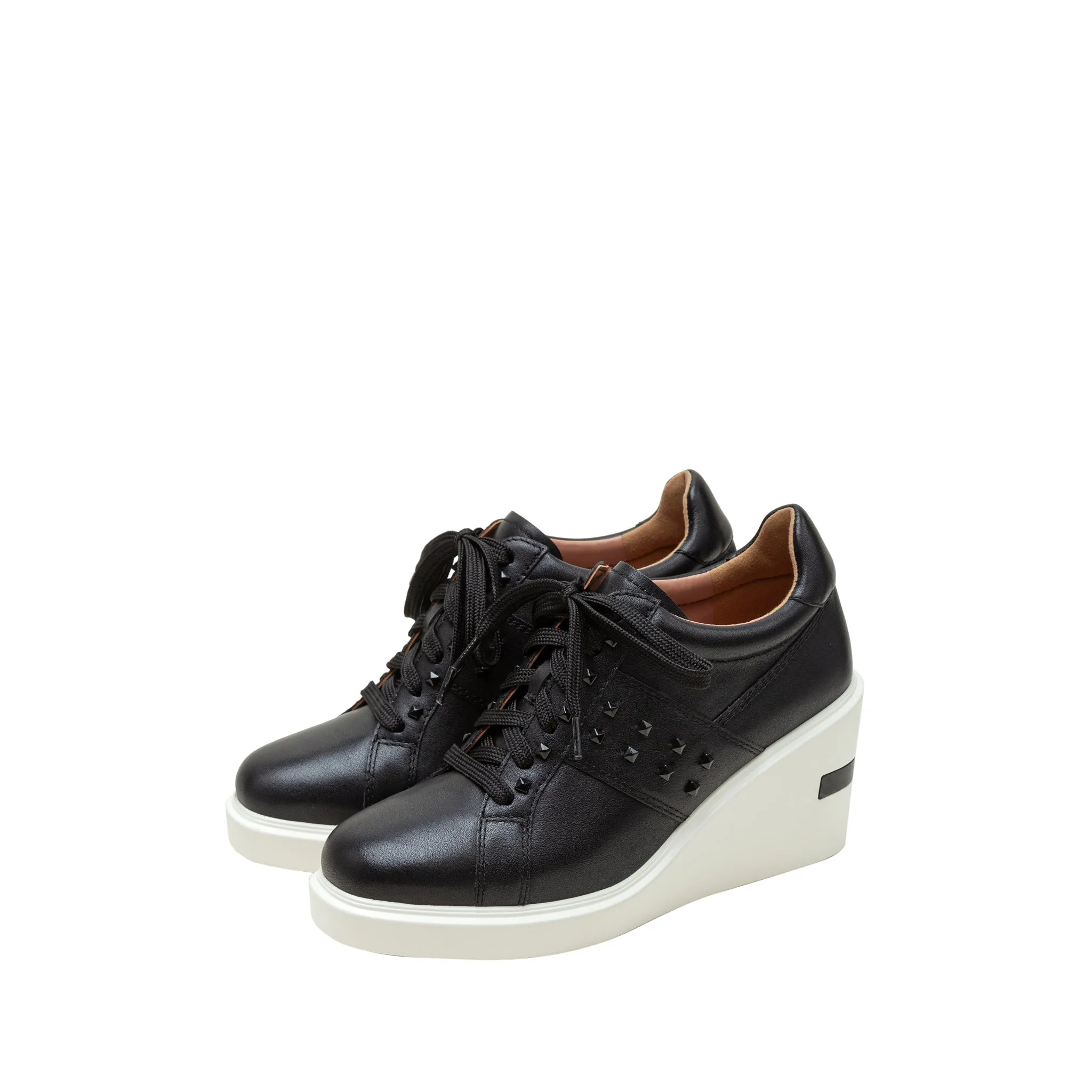 KATIA | Lace-Up Platform Sneaker Wedges