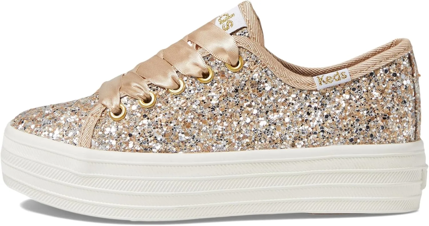 Keds Girl's Triple Up Glitter Celebrations (Little Big Kid) Sneaker