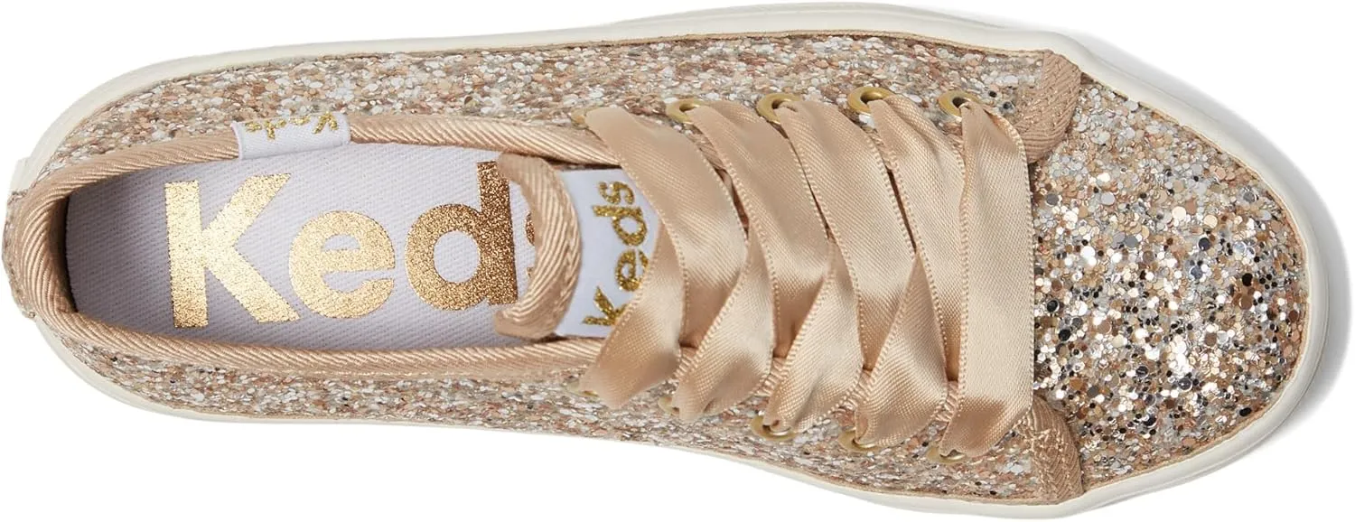 Keds Girl's Triple Up Glitter Celebrations (Little Big Kid) Sneaker