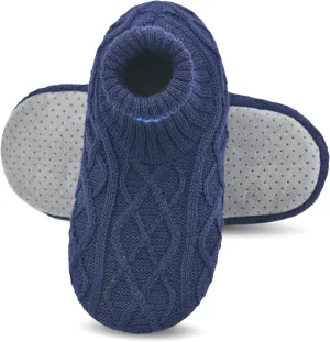 Keyela Slipper Socks Soft Cozy Thick House Indoor Boot Sock Shoes with Anti-Skid Bottom Soles for Men's