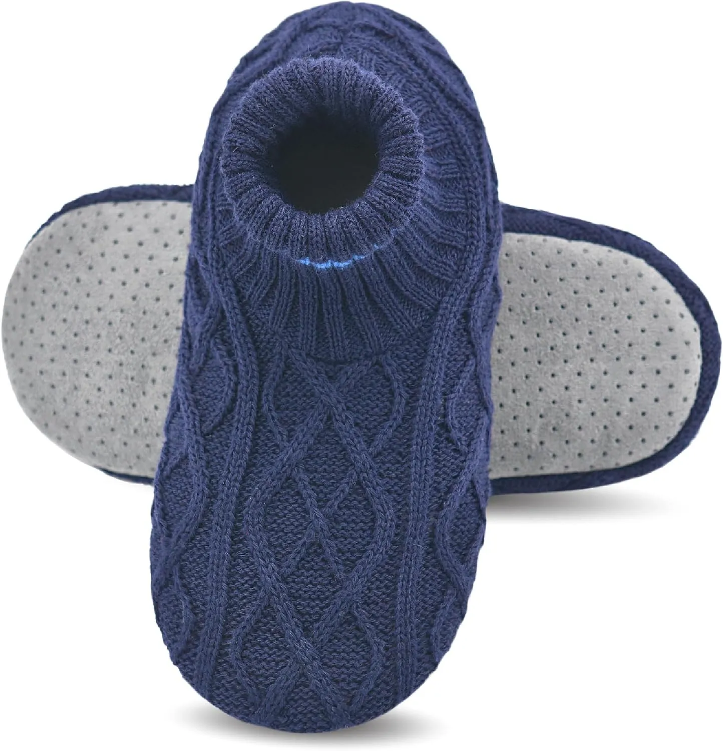 Keyela Slipper Socks Soft Cozy Thick House Indoor Boot Sock Shoes with Anti-Skid Bottom Soles for Men's