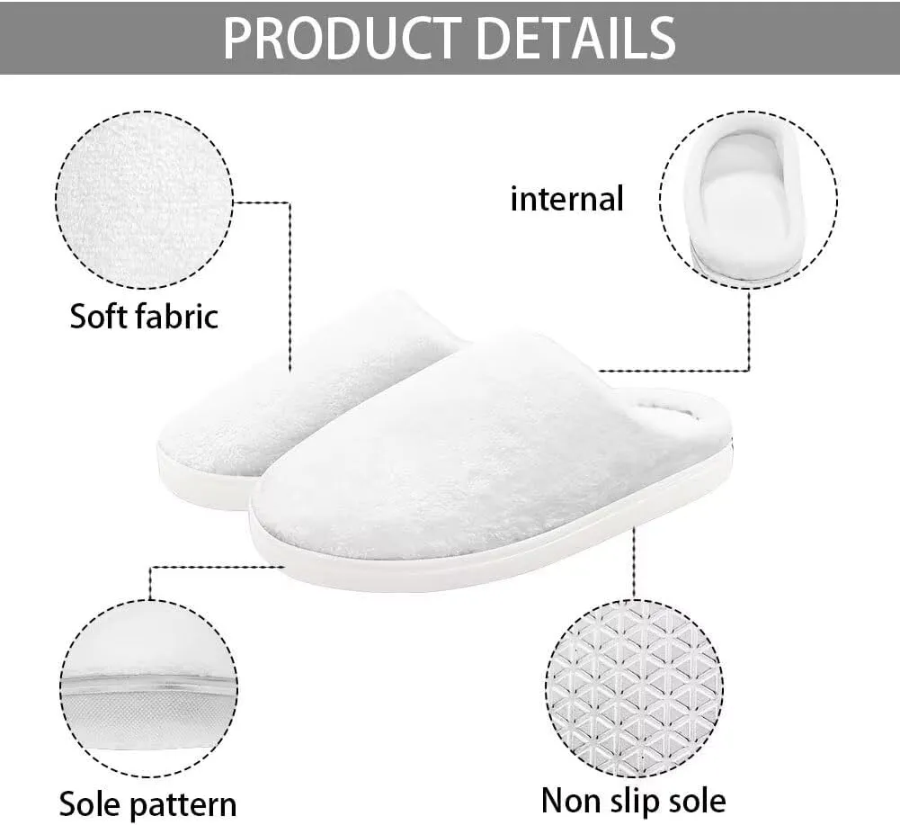 Kids Casual Bedroom Plush Slippers Non Slip Cute Pattern Novelty Home Indoor Slippers