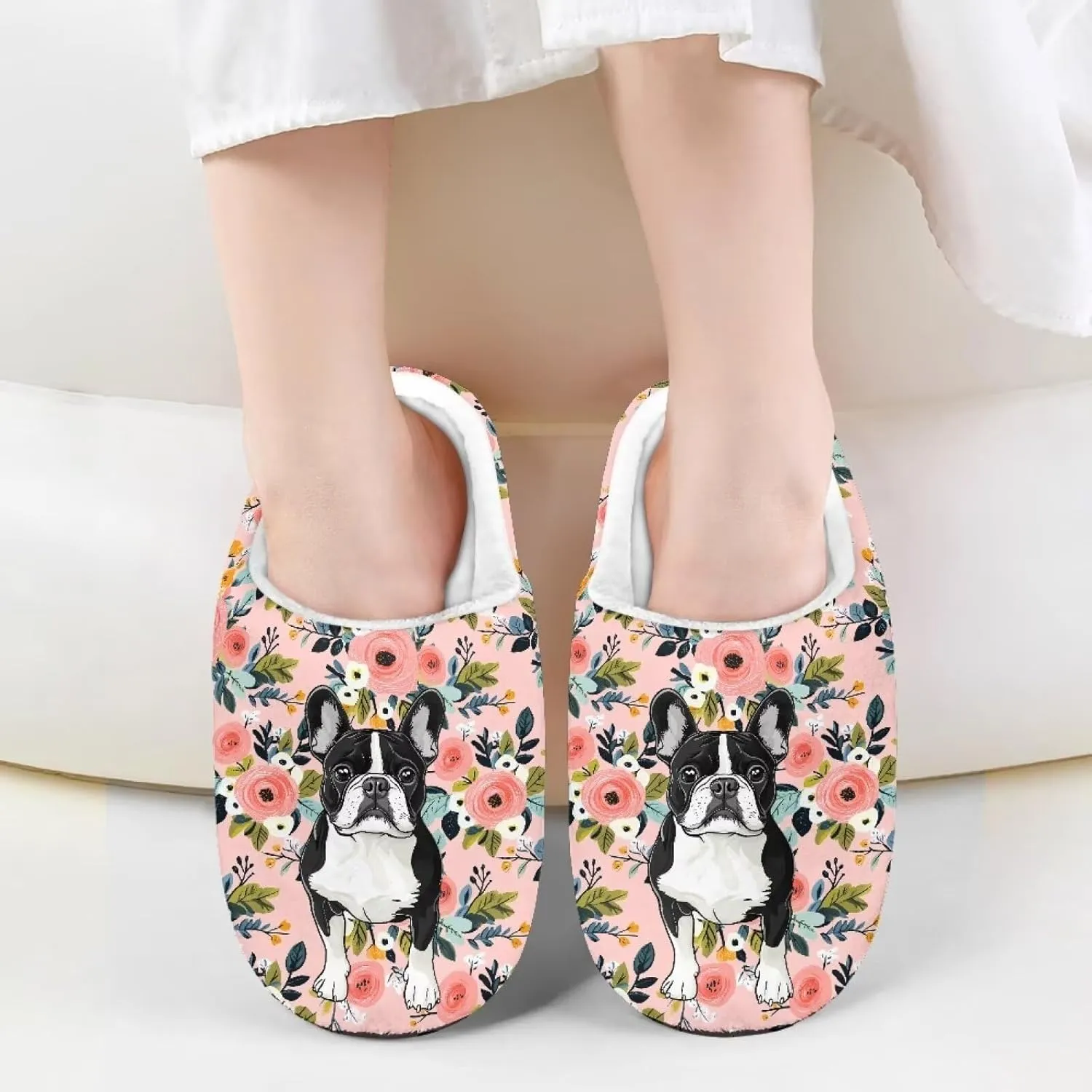 Kids House Slippers Pink, Warm Soft Slippers Home Slippers for Girls Non Slip, Comfy Cozy Slippers Indoor
