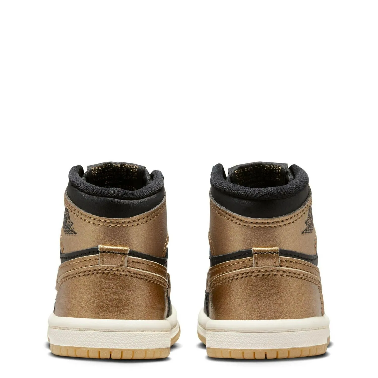 Kids Nike Air Jordan 1 Retro Og TD Black Metallic Gold Sail FD1413-071 Sneaker
