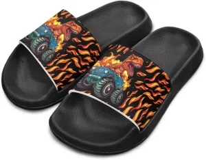Kids Slides Boys Shower Slippers Slip Anti-Skid Home Bath Slippers Non-slip Cute Summer Beach Pool Shoes Toddler