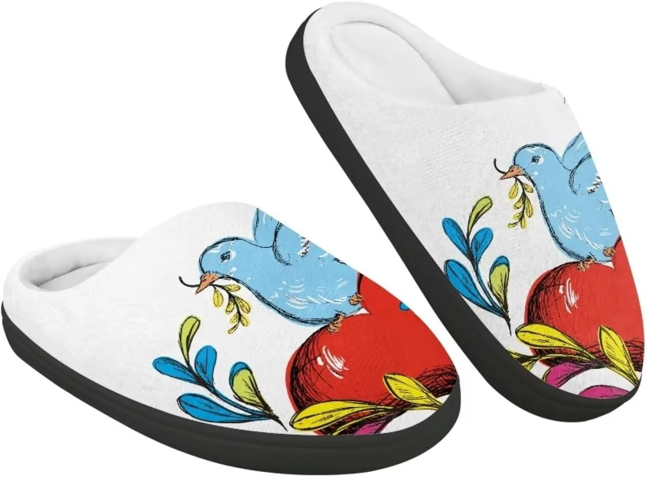 Kids Slip-On House Slipper Fuzzy Soft Non-Slip Outdoor Slippers Warm Comfortable Fluffy Slippers for Toddler US 9-15
