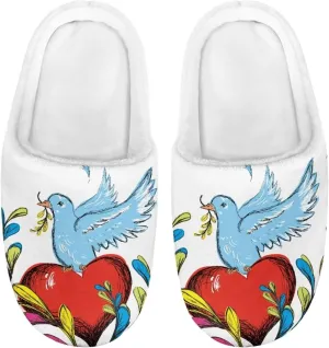 Kids Slip-On House Slipper Fuzzy Soft Non-Slip Outdoor Slippers Warm Comfortable Fluffy Slippers for Toddler US 9-15