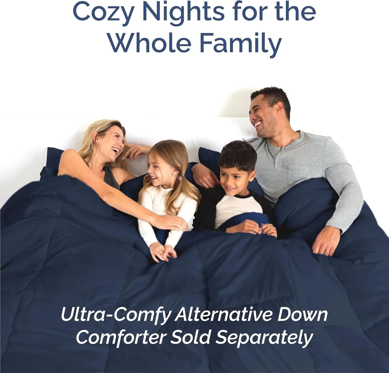 King 6 Piece Sheet Set - Comfy, Breathable & Cooling - Hotel Luxury Bedding for Women, Men, Kids & Teens - 1 Flat & 1 Fitted Sheet & 4 Pillowcases w/ Deep Pockets - Soft and Wrinkle Free - Navy Blue