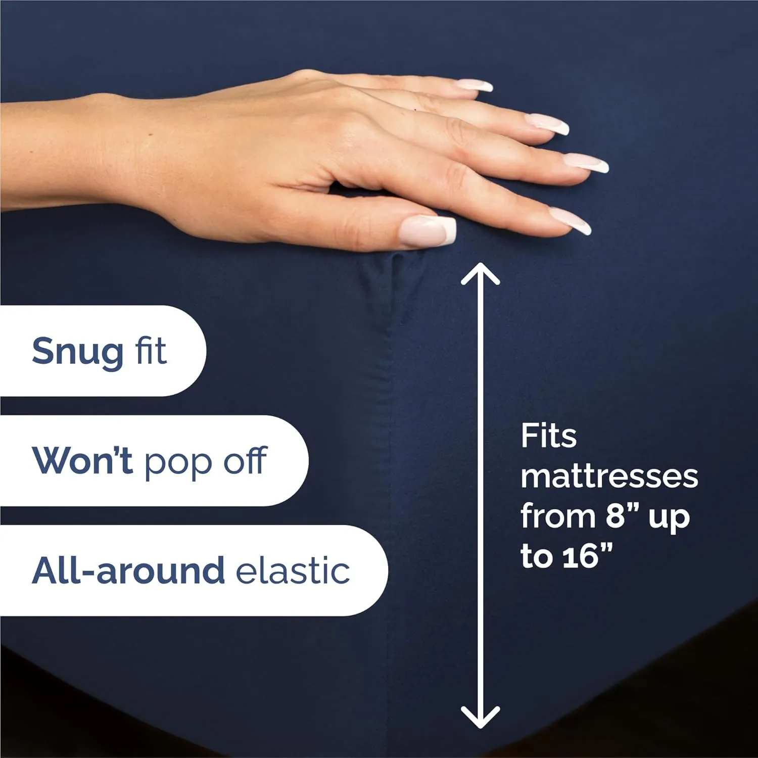 King 6 Piece Sheet Set - Comfy, Breathable & Cooling - Hotel Luxury Bedding for Women, Men, Kids & Teens - 1 Flat & 1 Fitted Sheet & 4 Pillowcases w/ Deep Pockets - Soft and Wrinkle Free - Navy Blue