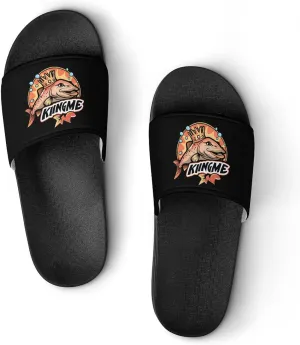 King Me Salmon Fishing Unisex Shower Shoes House Slippers Non-Slip Indoor Bathroom Shoes for Pool Beach 40 (250mm)