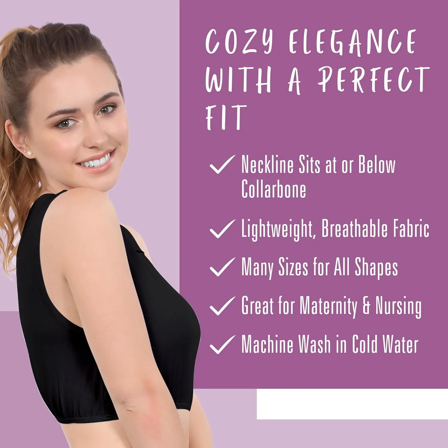Kosher Casual Modest High Neck Crop Tank, Women’s Sleeveless Full Shoulder Top