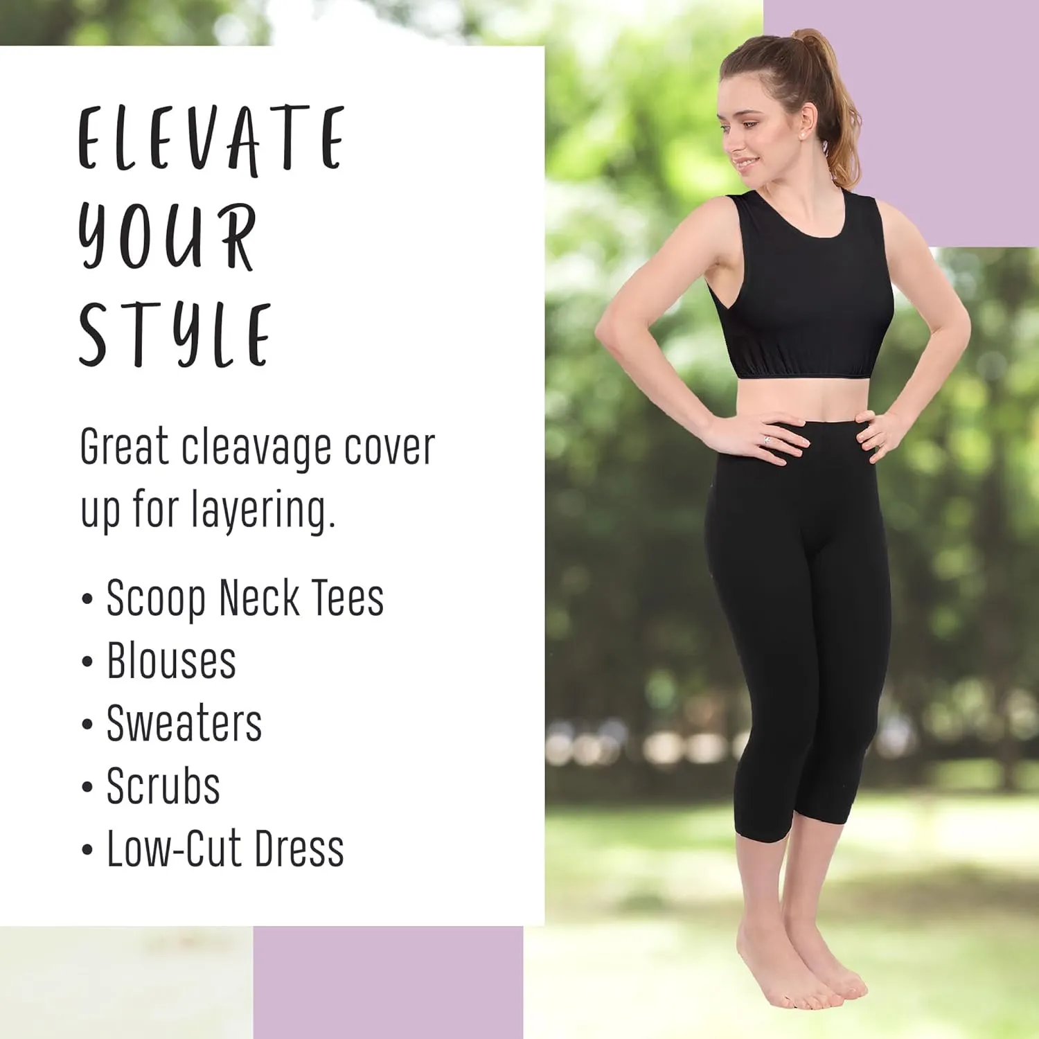 Kosher Casual Modest High Neck Crop Tank, Women’s Sleeveless Full Shoulder Top