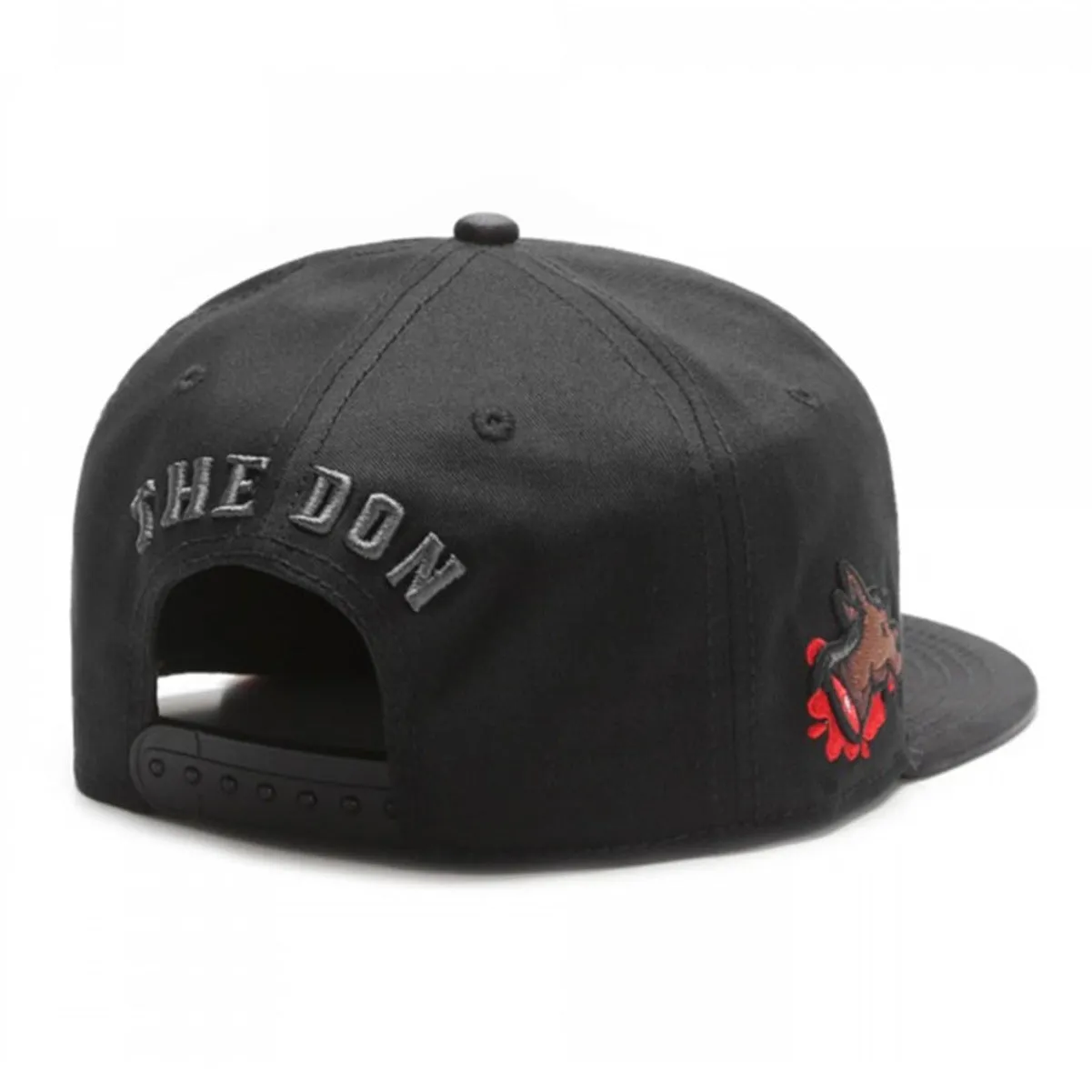 La Familia breathable flat brim snapback cap