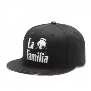 La Familia breathable flat brim snapback cap