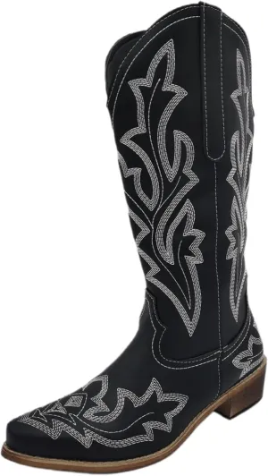 Lausiuoe Boots For Women Ankle Booties Dressy Western Shoes Casual Flat Comfortable Fashion Retro Classic Short Booties