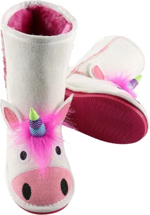 Lazy One Animal Slipper Boots for Kids, Cozy Children's Slippers