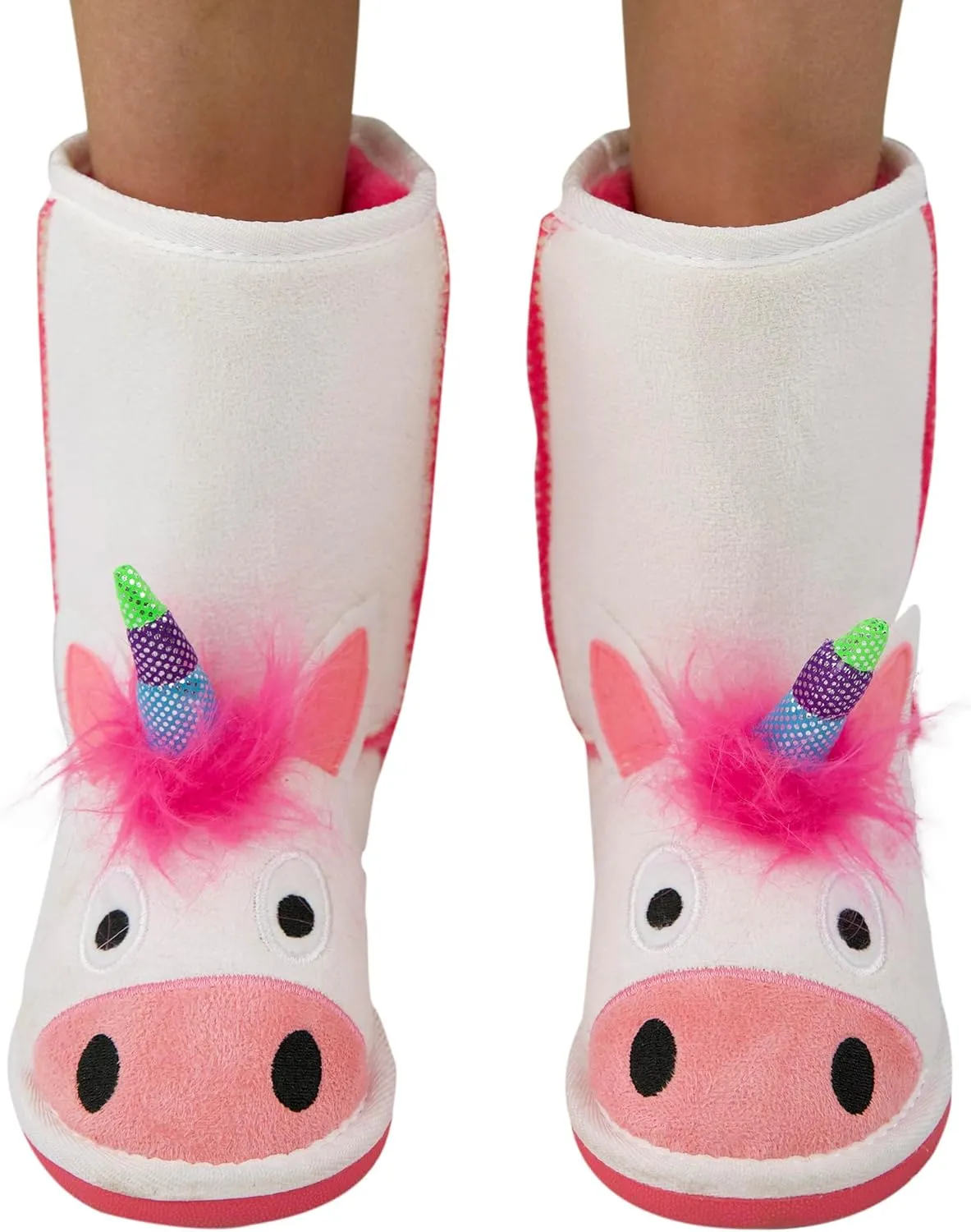 Lazy One Animal Slipper Boots for Kids, Cozy Children's Slippers