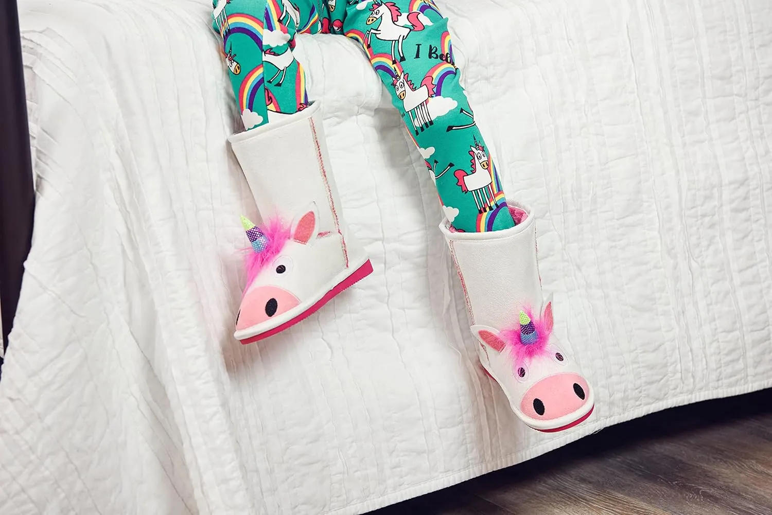 Lazy One Animal Slipper Boots for Kids, Cozy Children's Slippers