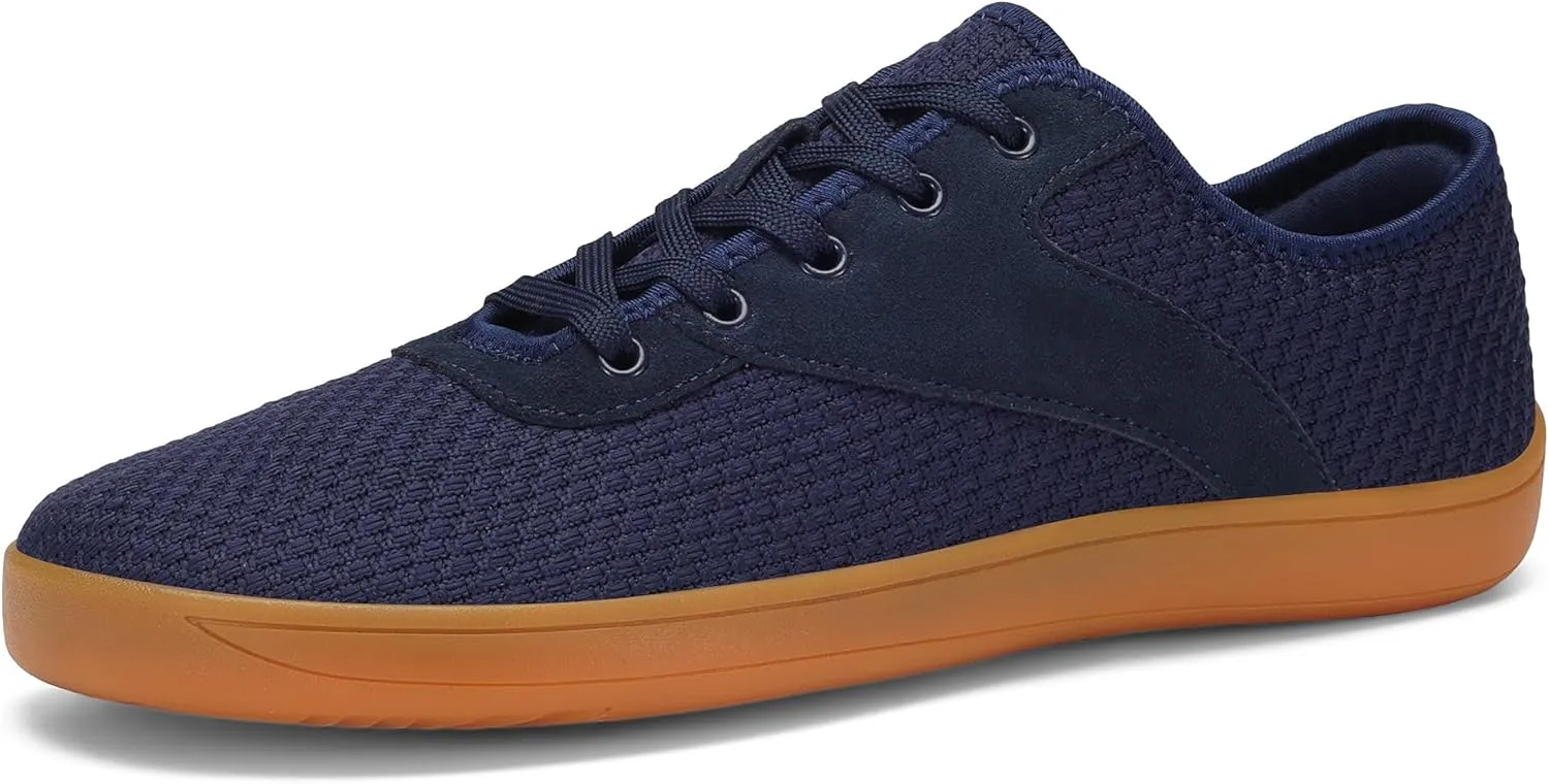 LCGJR Men's Wide Toe Box Shoes Minimalist Barefoot Walking Shoes Extra Wide Width Zero Drop Shoes Lightweight Breathable Sneakers