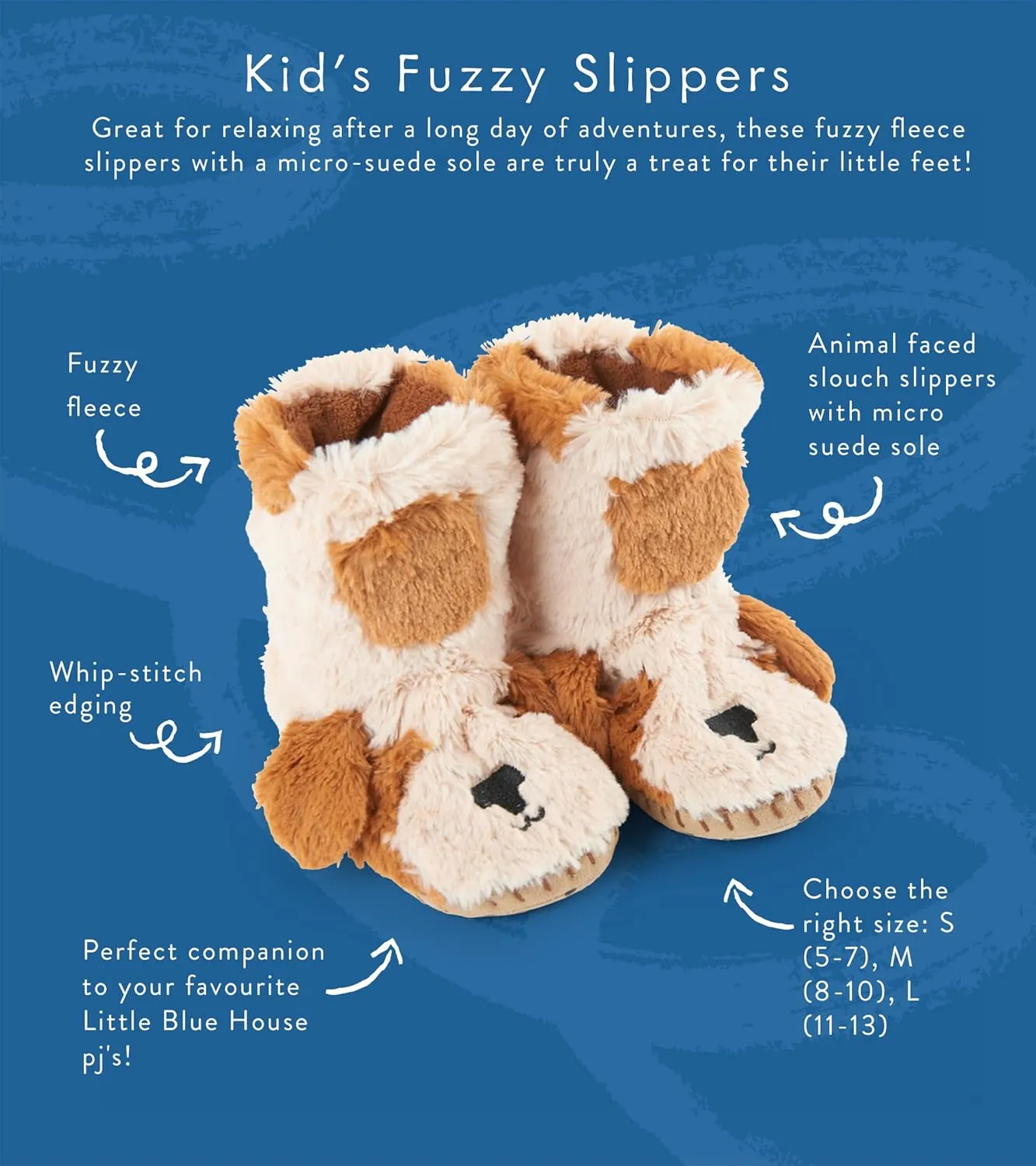Little Blue House by Hatley Girls' Hi-top Slouch Animal Slipper