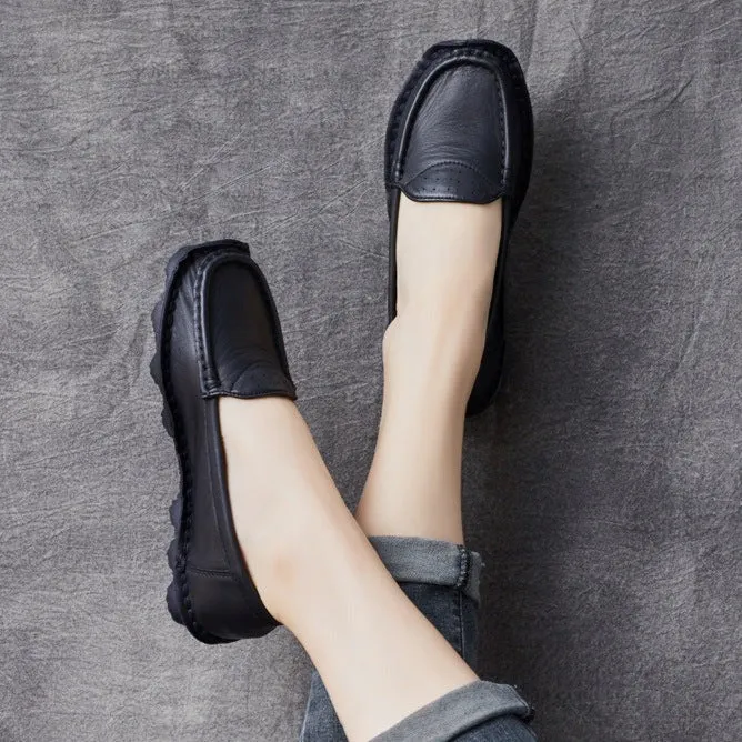 Loafers Shoes for Comfortable Soft Soled Leather Handmade
