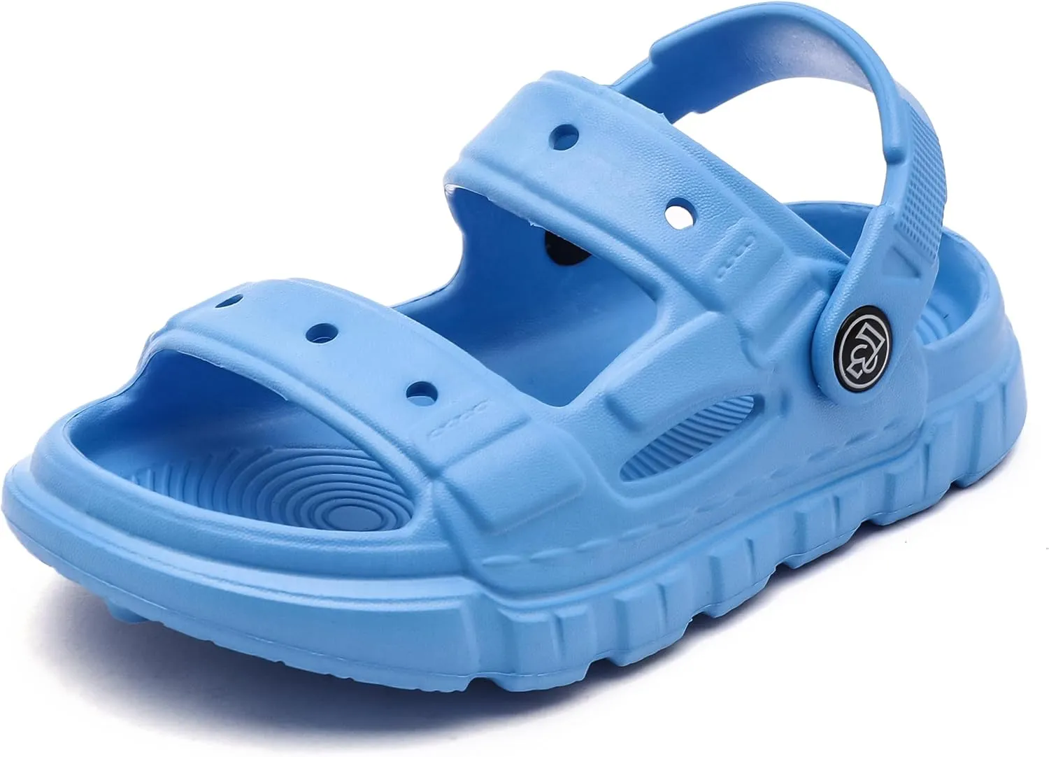 LONSOEN Kids Summer Clogs Boys Girls Slide Sandals Adjustable Toddler Indoor Outdoor Slippers Children Beach Pool Shoes