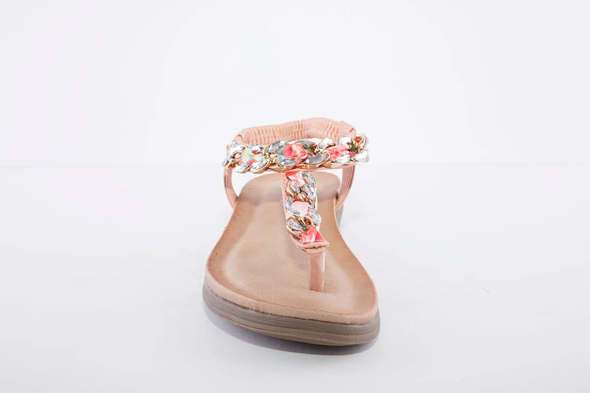 LUNAR - JLH272 Majorca III Toe Post Sandal Pink