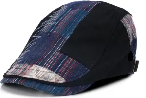M MOACC Newsboy Cap for Men Beret Hat Cotton Buckle Adjustable Cabbie Gatsby Hats Driving Flat Caps