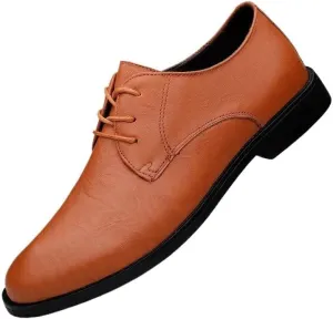 Man Brogue Shoes Men's Casual Retro Wedding Work Business Shoes Classic Pointed Toe Slip-On Shiny Checkered Comfortable Dress Loafers