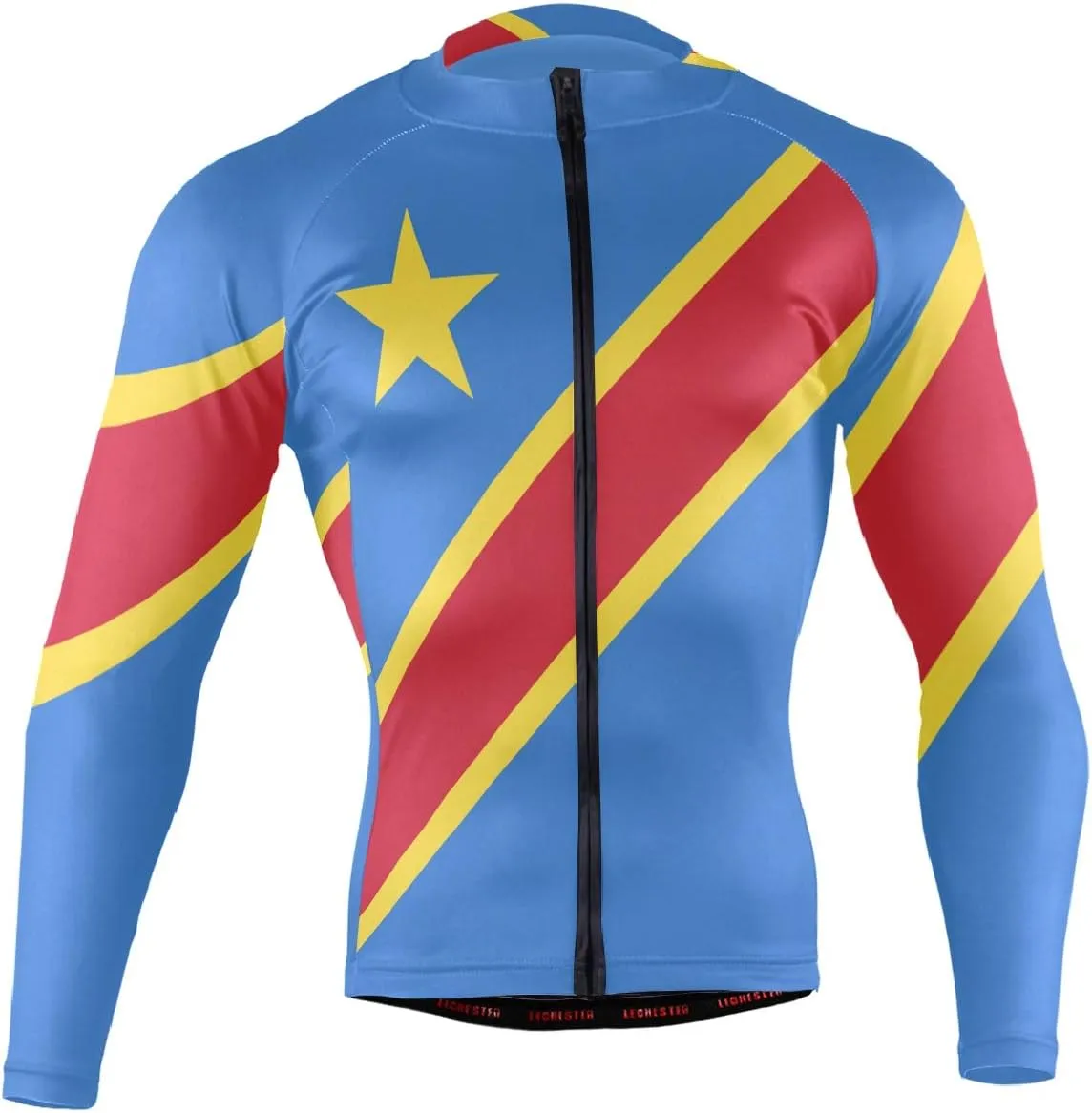 Maryland Flag Men's Cycling Jersey Long Sleeve Breathable Biking Shirts Gear Style