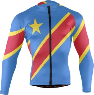 Maryland Flag Men's Cycling Jersey Long Sleeve Breathable Biking Shirts Gear Style