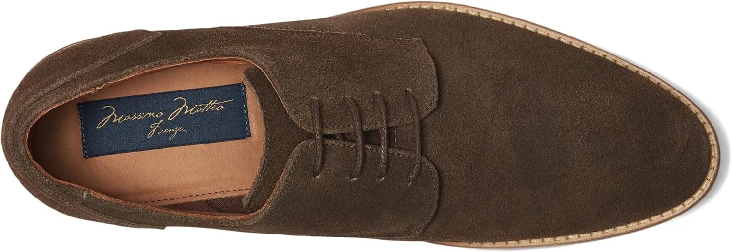 Massimo Matteo Men's Suede Lace-up Oxford Classic