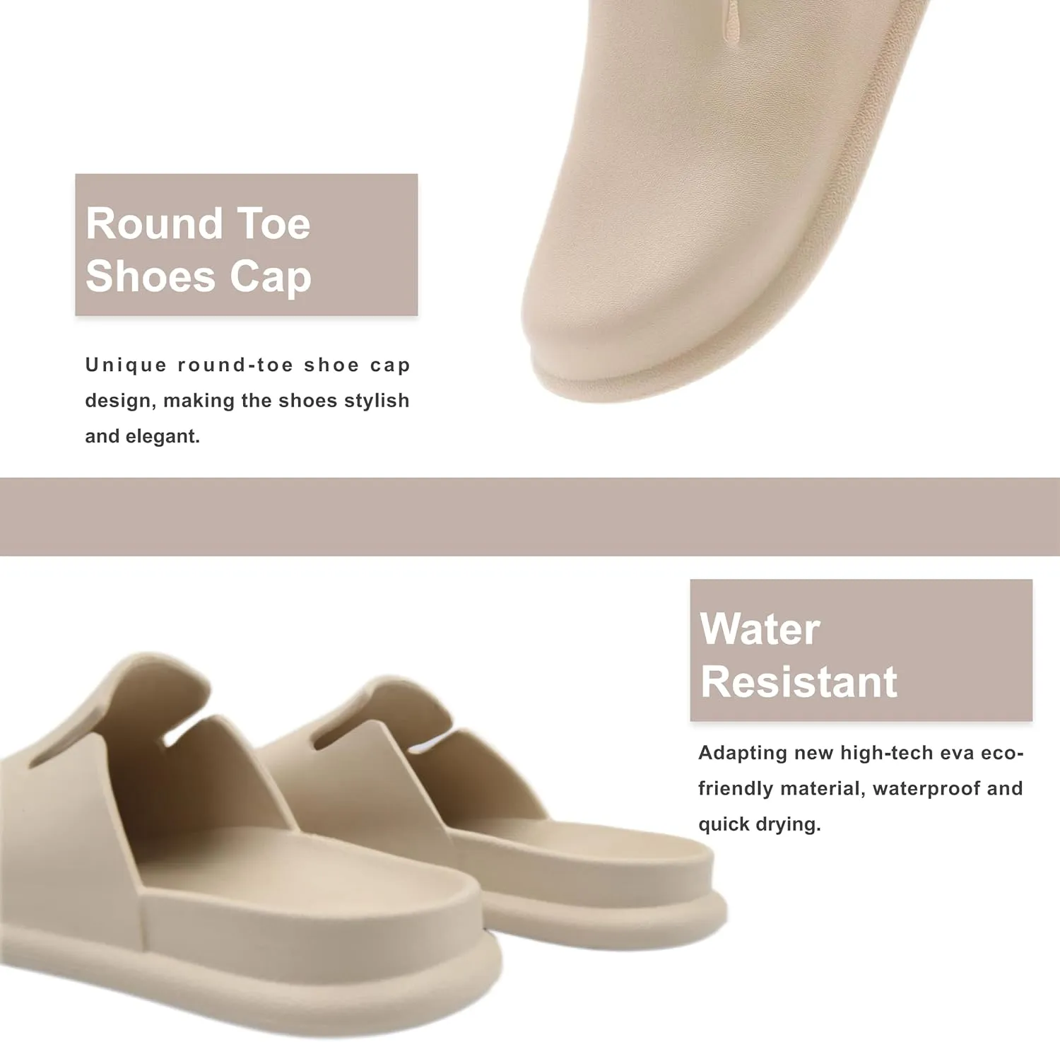 Meetinspace EVA Garden Clogs for Women Wide Round Toe Mules Waterproof Non Slip Slipper Comfy Slip On Casual Slides Mules Shoes