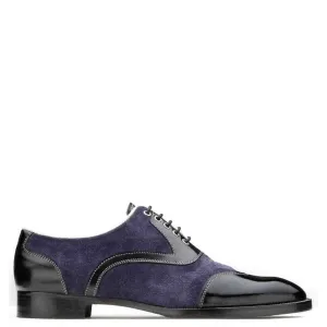 Men Suede Shiny Leather Oxford Shoes