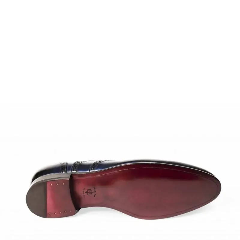 Men Wingtip Shiny Leather Oxford Shoes