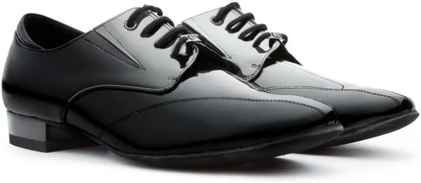 Men's Ballroom Dance Shoes Professional Latin Dancing Jazz Waltz Teaching Patent Leather Oxford Dress Shoes #321 6-14