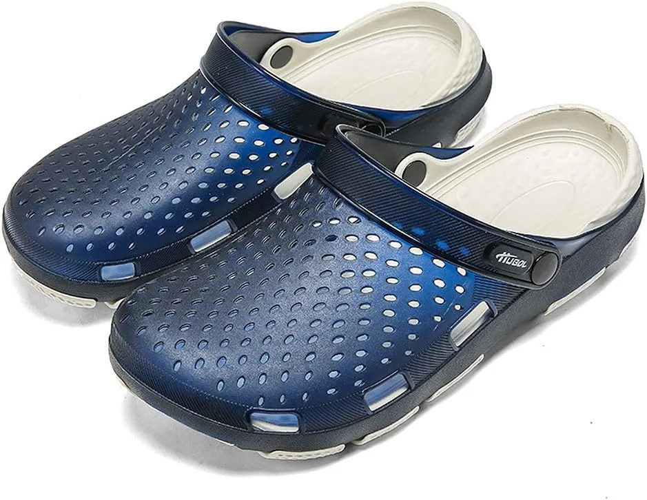 Men's Classic Clogs Garden Shoes Anti-Slip Casual Water Shoe Beach Shower Sandals Summer Slippers