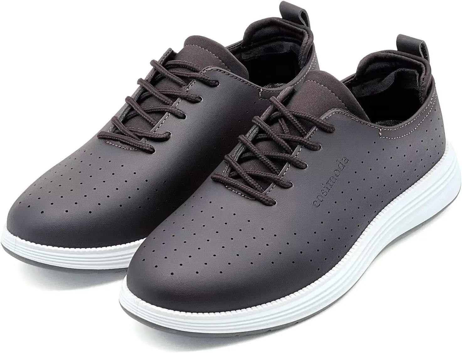 Men's Dress Shoes Patent Leather Tuxedo Shiny Glossy Wide Width Sneakers Casual Business Tennis Black Burgundy