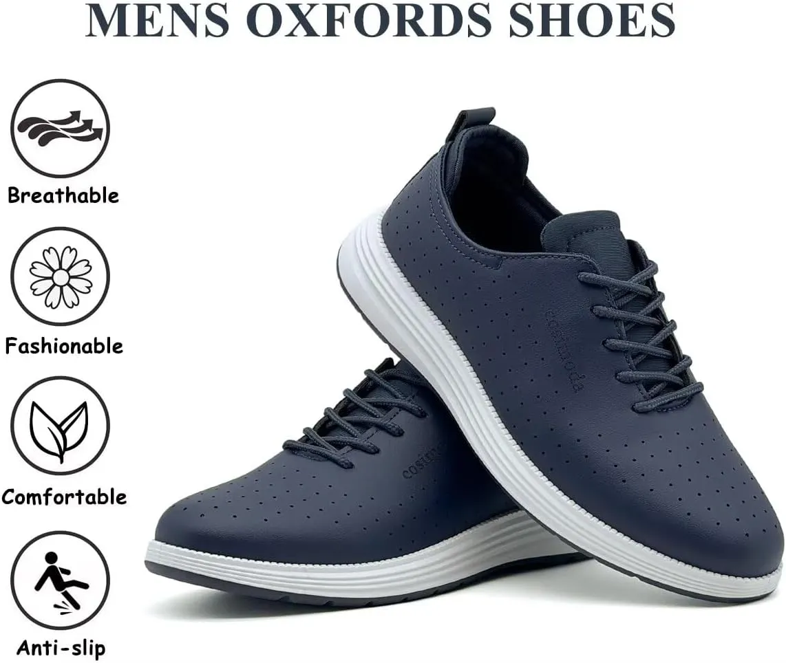 Men's Dress Shoes Patent Leather Tuxedo Shiny Glossy Wide Width Sneakers Casual Business Tennis Black Burgundy
