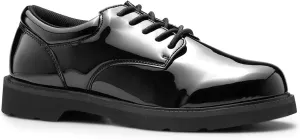Men's High Glossy Oxford Shoes, Black, Style 220, Size 11.5 Extra Wide